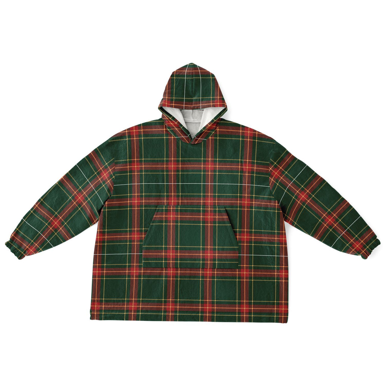 Christmas Pattern Checkered 1 Adult Standard Hoodie