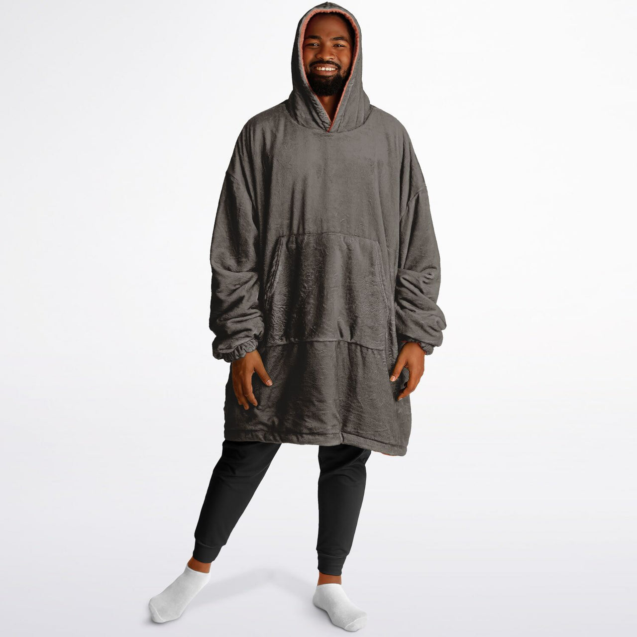 Earthy Tones Roman Peach and Sandstone Oversized Reversible Hoodie