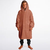 Thumbnail for Earthy Tones Rose Taupe and Roman Youth Reversible Hoodie