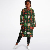 Thumbnail for Green Christmas Pattern Youth Standard Hoodie