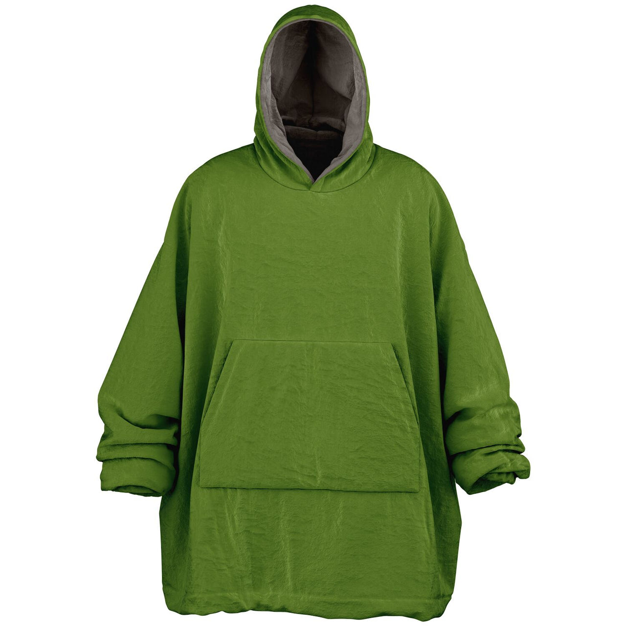 Earthy Tones Sandstone and Olive Drab Oversized Reversible Hoodie
