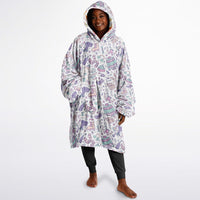 Thumbnail for Christmas Pattern Red Christmas and Winter Bear Oversized Reversible Hoodie