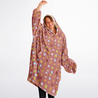 Thumbnail for Smores Pattern Snug Hoodie