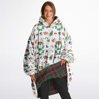 Thumbnail for Christmas Pattern Winter Christmas and Checkered 2 Oversized Reversible Hoodie