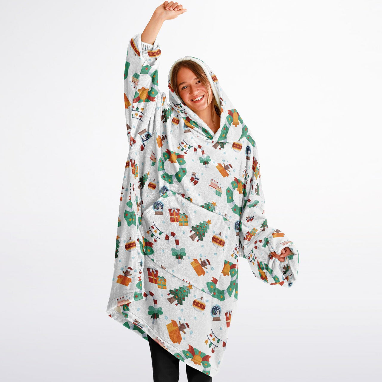 Winter Christmas Pattern Adult Standard Hoodie