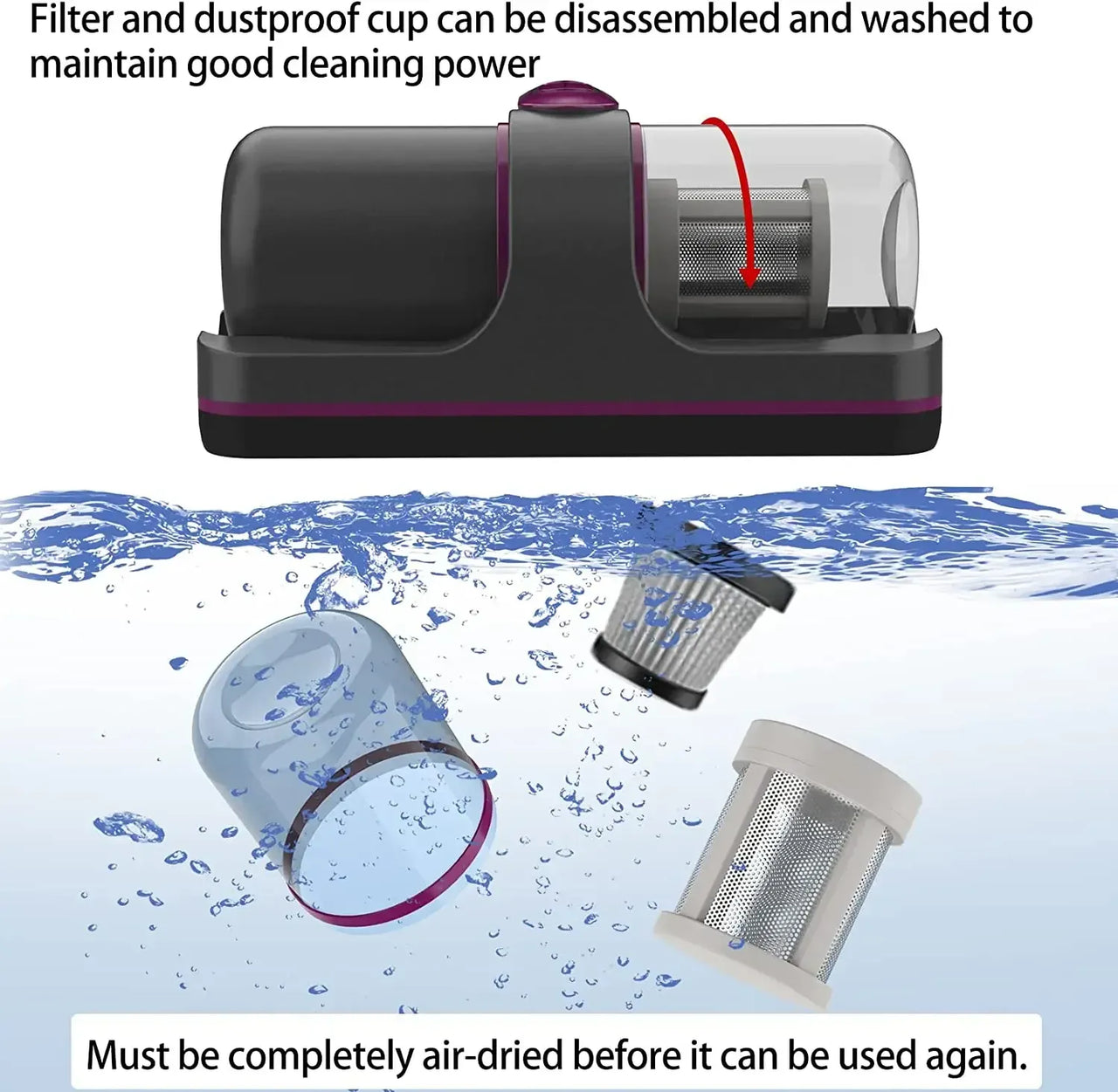Cordless UV-C Bed Vacuum Pro