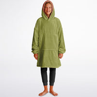 Thumbnail for Earthy Tones Roman Peach and Olive Green Youth Reversible Hoodie