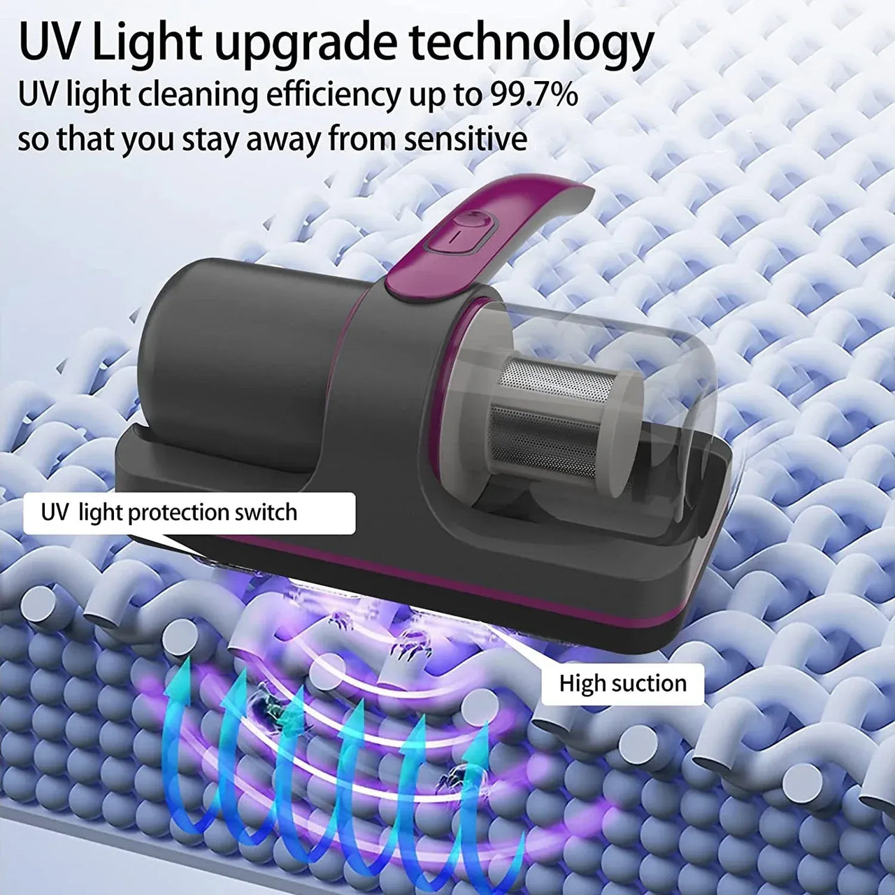 Cordless UV-C Bed Vacuum Pro