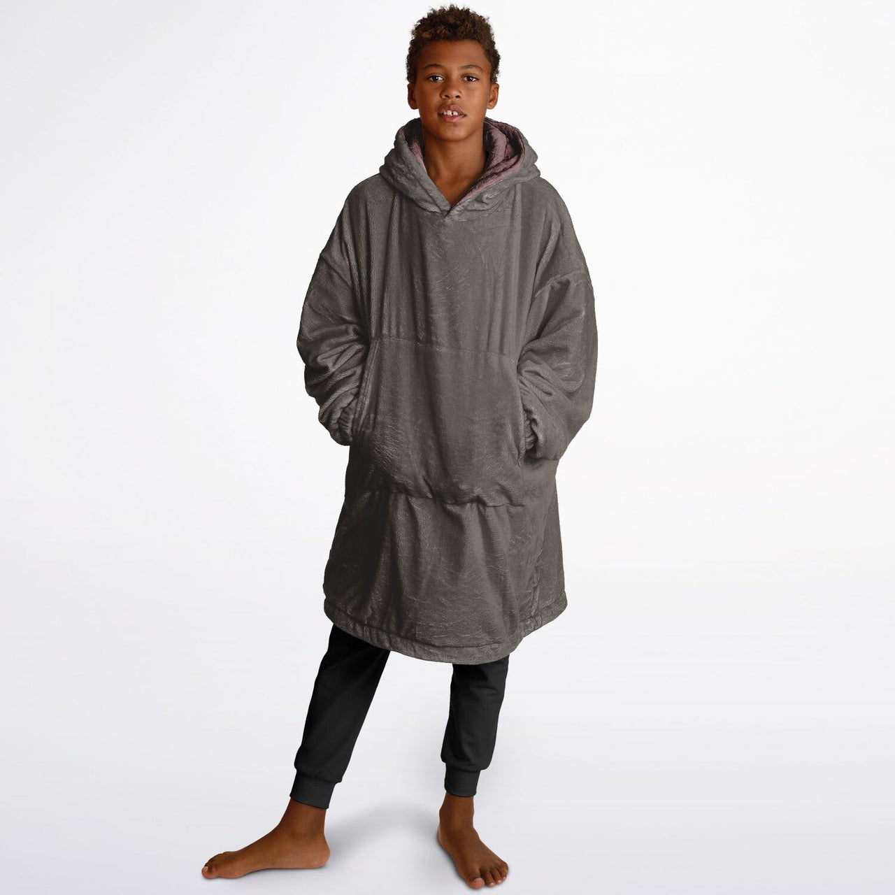 Earthy Tones Sandstone and Rose Taupe Youth Reversible Hoodie