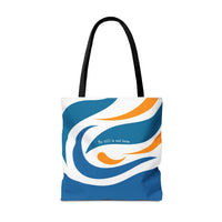 Thumbnail for Be Still & Just Listen Wave Tote — Beachy Canvas Tote