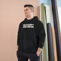 Thumbnail for Blessed + Grateful Champion Hoodie — Minimalist Faith Pullover