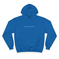 Thumbnail for Be Still and Know Hoodie — Minimal Christian Cross Faith Pullover