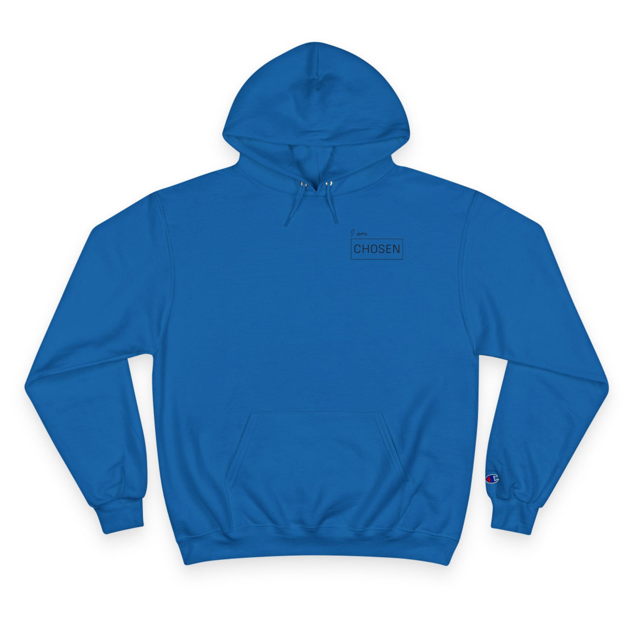 Chosen White Hoodie — Minimal Pullover with 'CHOSEN' Chest & Back Print