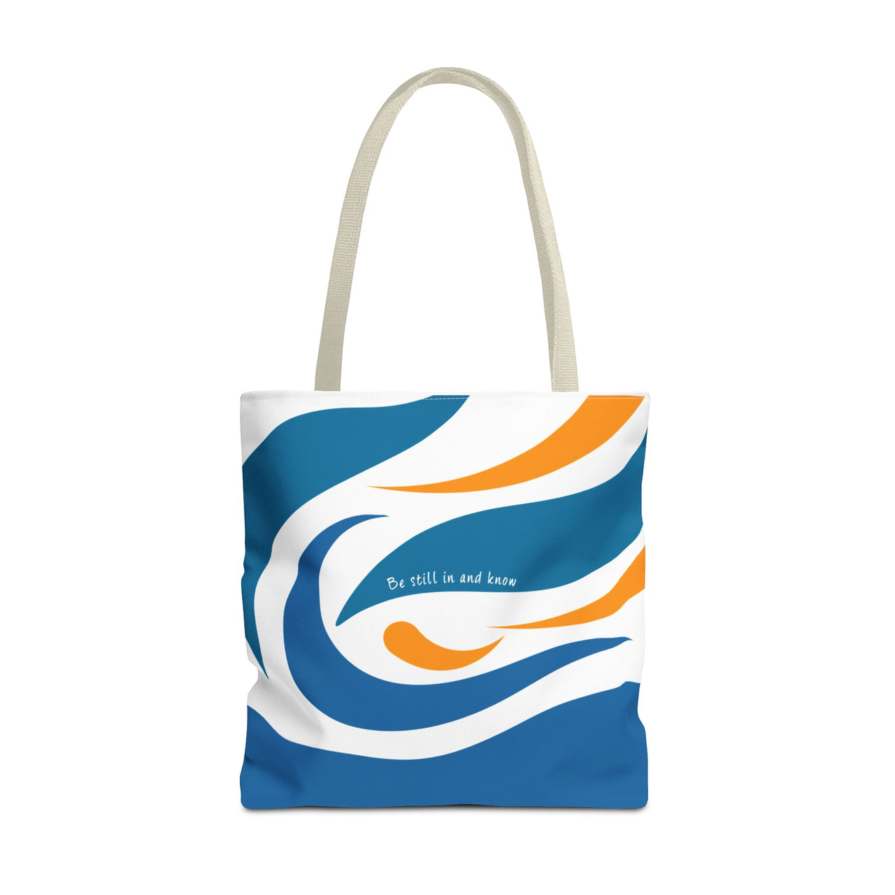 Be Still & Just Listen Wave Tote — Beachy Canvas Tote