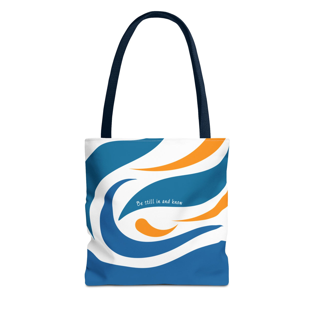 Be Still & Just Listen Wave Tote — Beachy Canvas Tote