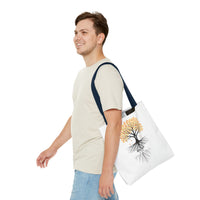 Thumbnail for Rooted Tree of Life Autumn Tote Bag — 'ROOTED IN HIM' Canvas Tote
