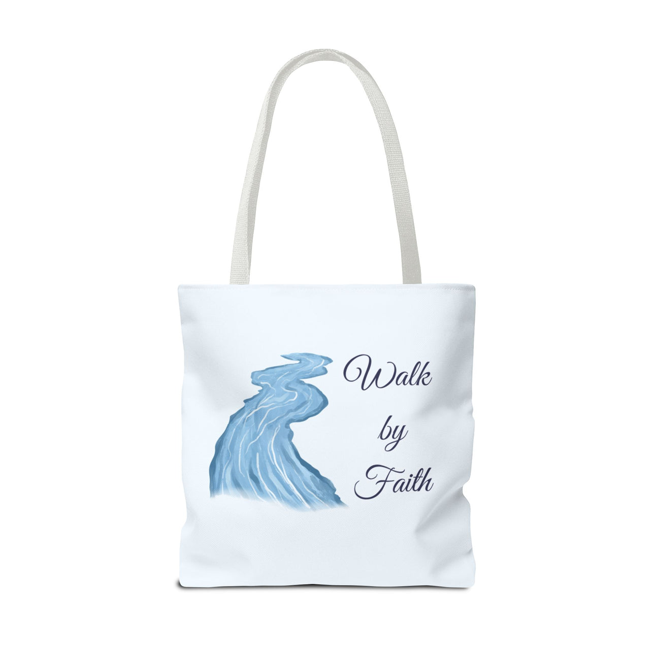 Walk by Faith Tote Bag — Inspirational Scripture Beach Tote