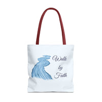 Thumbnail for Walk by Faith Tote Bag — Inspirational Scripture Beach Tote