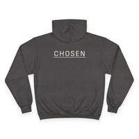 Thumbnail for Chosen White Hoodie — Minimal Pullover with 'CHOSEN' Chest & Back Print