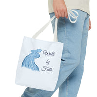 Thumbnail for Walk by Faith Tote Bag — Inspirational Scripture Beach Tote