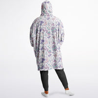 Thumbnail for Christmas Pattern Green Christmas and Winter Bear Oversized Reversible Hoodie