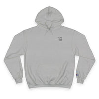 Thumbnail for Faith Over Fear Hoodie — Champion White Pullover with Minimalist Back Text