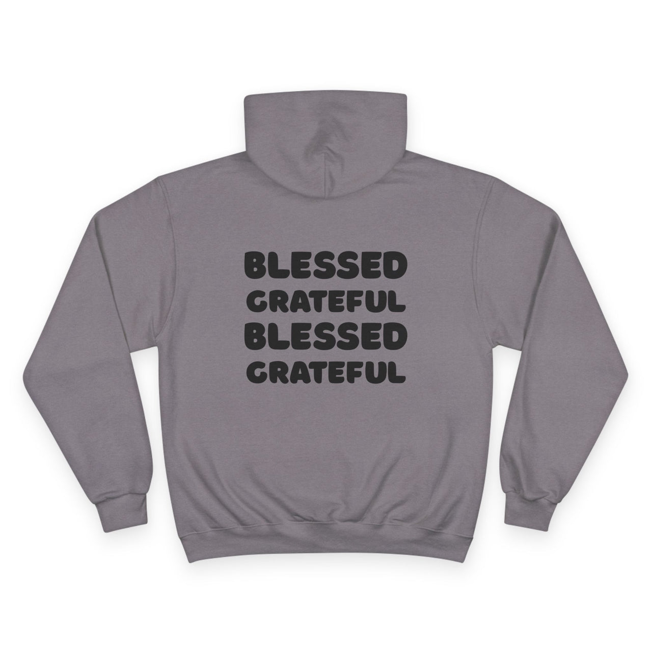 Blessed + Grateful Champion Hoodie — Minimalist Faith Pullover