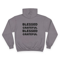 Thumbnail for Blessed + Grateful Champion Hoodie — Minimalist Faith Pullover