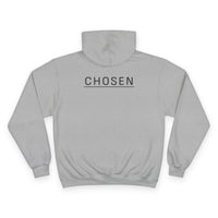 Thumbnail for Chosen White Hoodie — Minimal Pullover with 'CHOSEN' Chest & Back Print