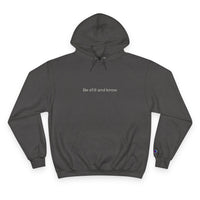 Thumbnail for Be Still and Know Hoodie — Minimal Christian Cross Faith Pullover