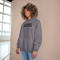 Thumbnail for Blessed + Grateful Champion Hoodie — Minimalist Faith Pullover
