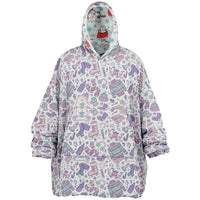 Thumbnail for Christmas Pattern Winter Bear and Winter Cat Oversized Reversible Hoodie