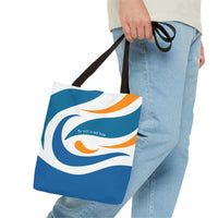 Thumbnail for Be Still & Just Listen Wave Tote — Beachy Canvas Tote