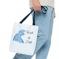 Thumbnail for Walk by Faith Tote Bag — Inspirational Scripture Beach Tote