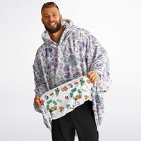 Thumbnail for Christmas Pattern Winter Bear and Winter_Christmas Oversized Reversible Hoodie