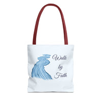 Thumbnail for Walk by Faith Tote Bag — Inspirational Scripture Beach Tote
