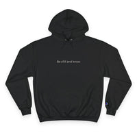 Thumbnail for Be Still and Know Hoodie — Minimal Christian Cross Faith Pullover