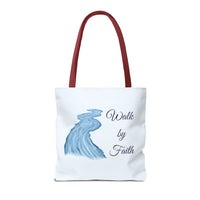 Thumbnail for Walk by Faith Tote Bag — Inspirational Scripture Beach Tote