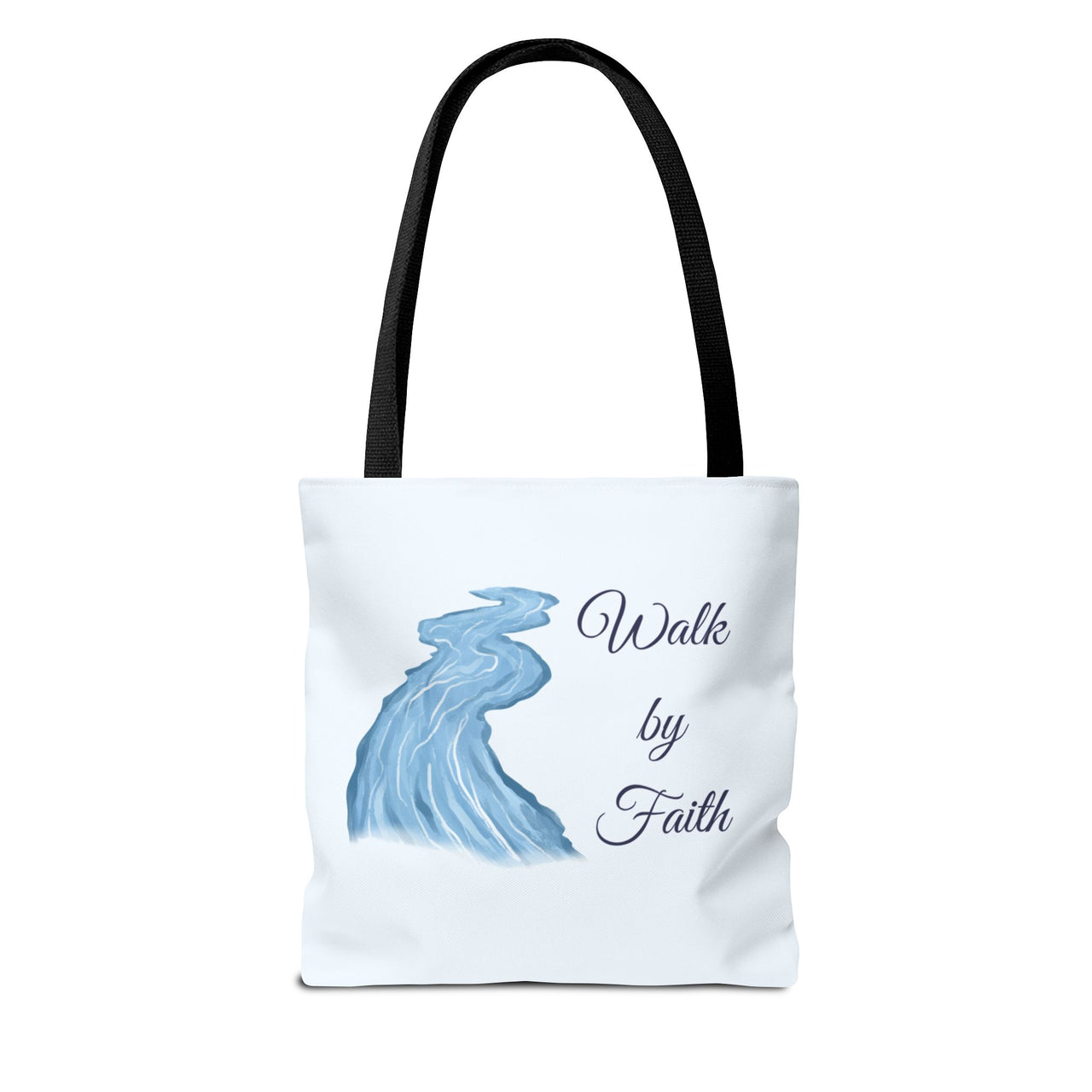 Walk by Faith Tote Bag — Inspirational Scripture Beach Tote