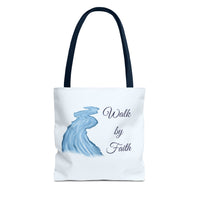 Thumbnail for Walk by Faith Tote Bag — Inspirational Scripture Beach Tote