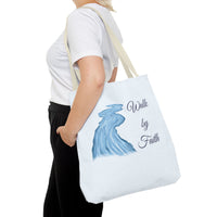 Thumbnail for Walk by Faith Tote Bag — Inspirational Scripture Beach Tote