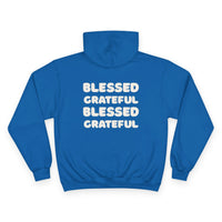 Thumbnail for Blessed + Grateful Champion Hoodie — Minimalist Faith Pullover