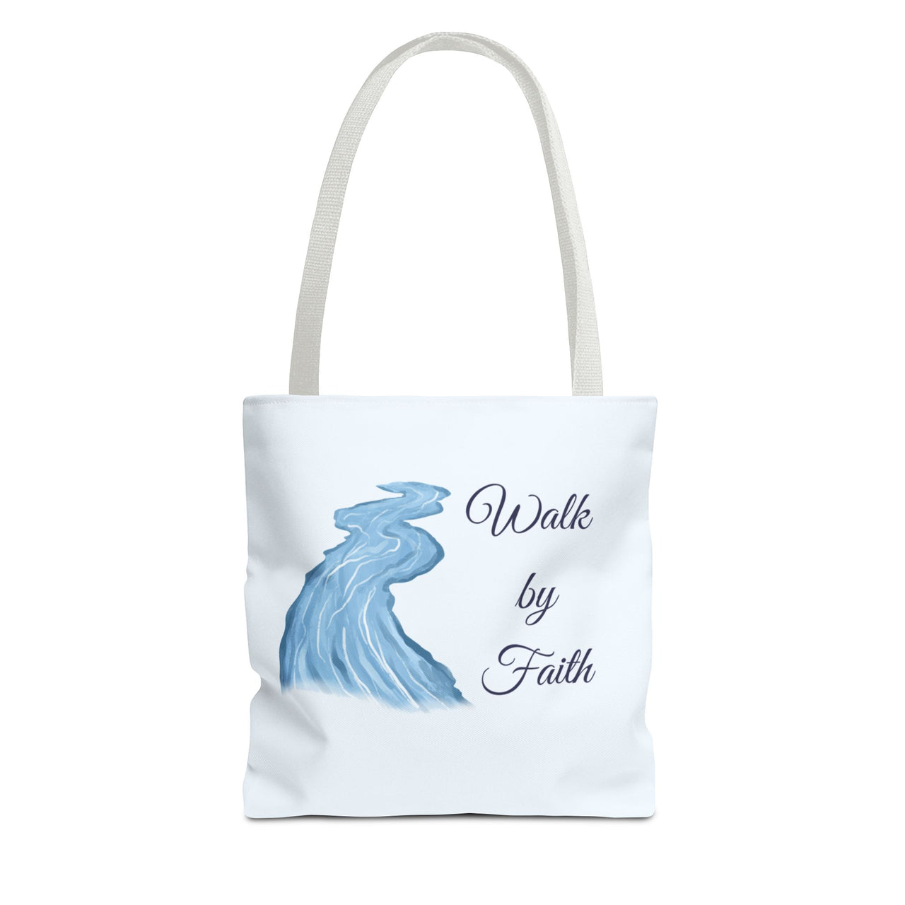 Walk by Faith Tote Bag — Inspirational Scripture Beach Tote