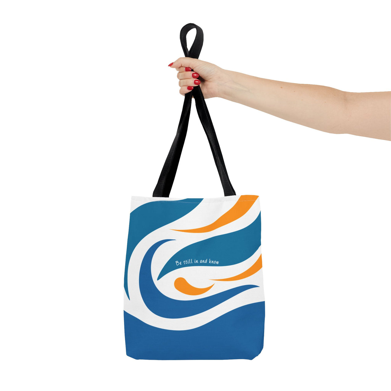 Be Still & Just Listen Wave Tote — Beachy Canvas Tote
