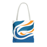 Thumbnail for Be Still & Just Listen Wave Tote — Beachy Canvas Tote