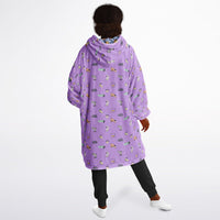 Thumbnail for Animal 1 and Animal 2 Pattern Design Oversized Youth Reversible Hoodie