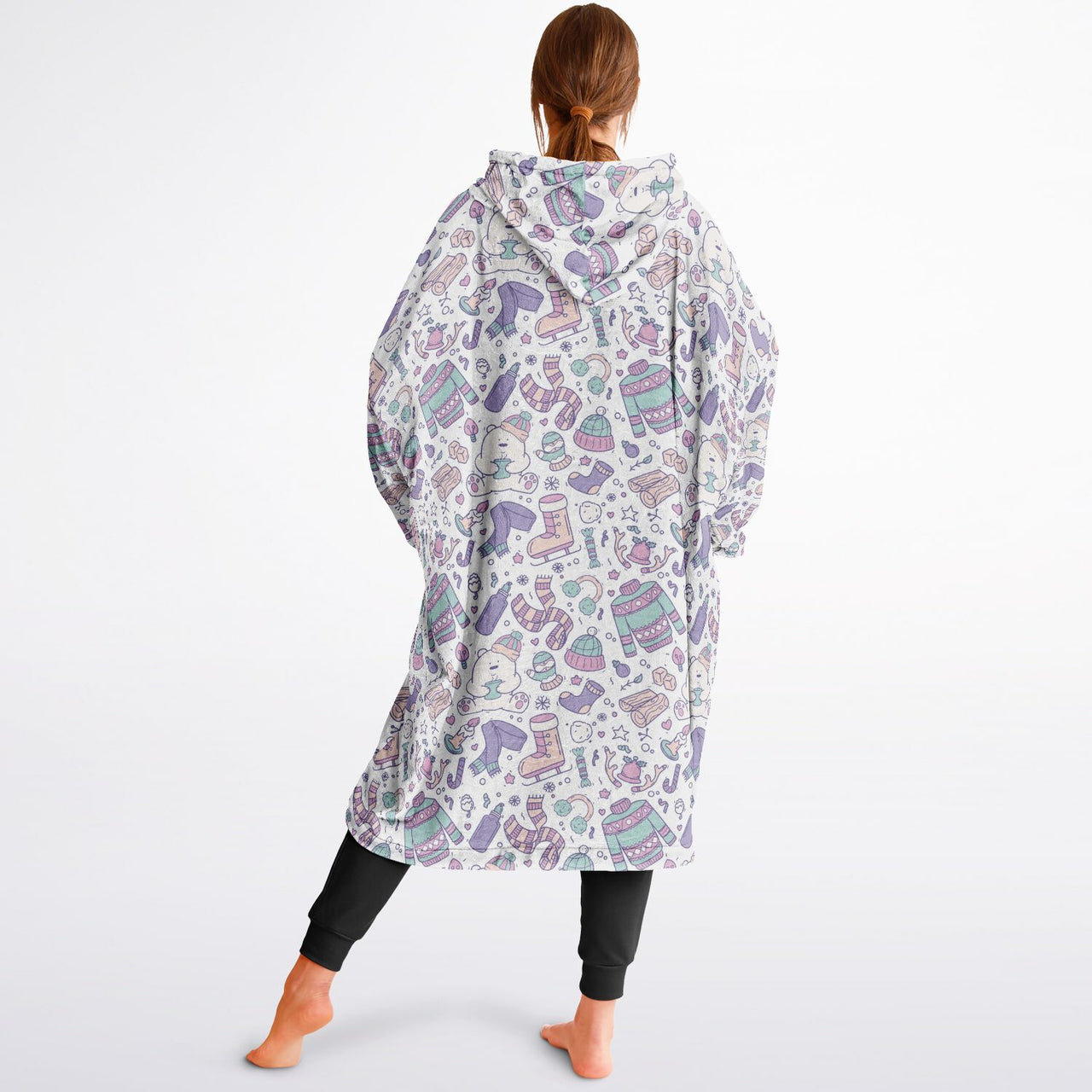 Christmas Pattern Winter Bear Adult Standard Hoodie