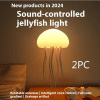 Thumbnail for LED Jellyfish Mood Lamp - Smart Bedside Light