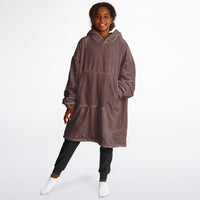 Thumbnail for Earthy Tones Rose Taupe and Olive Drab Youth Reversible Hoodie