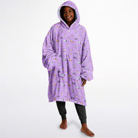 Thumbnail for Animal 2and  Animal 1 Pattern Design Oversized Reversible Hoodie